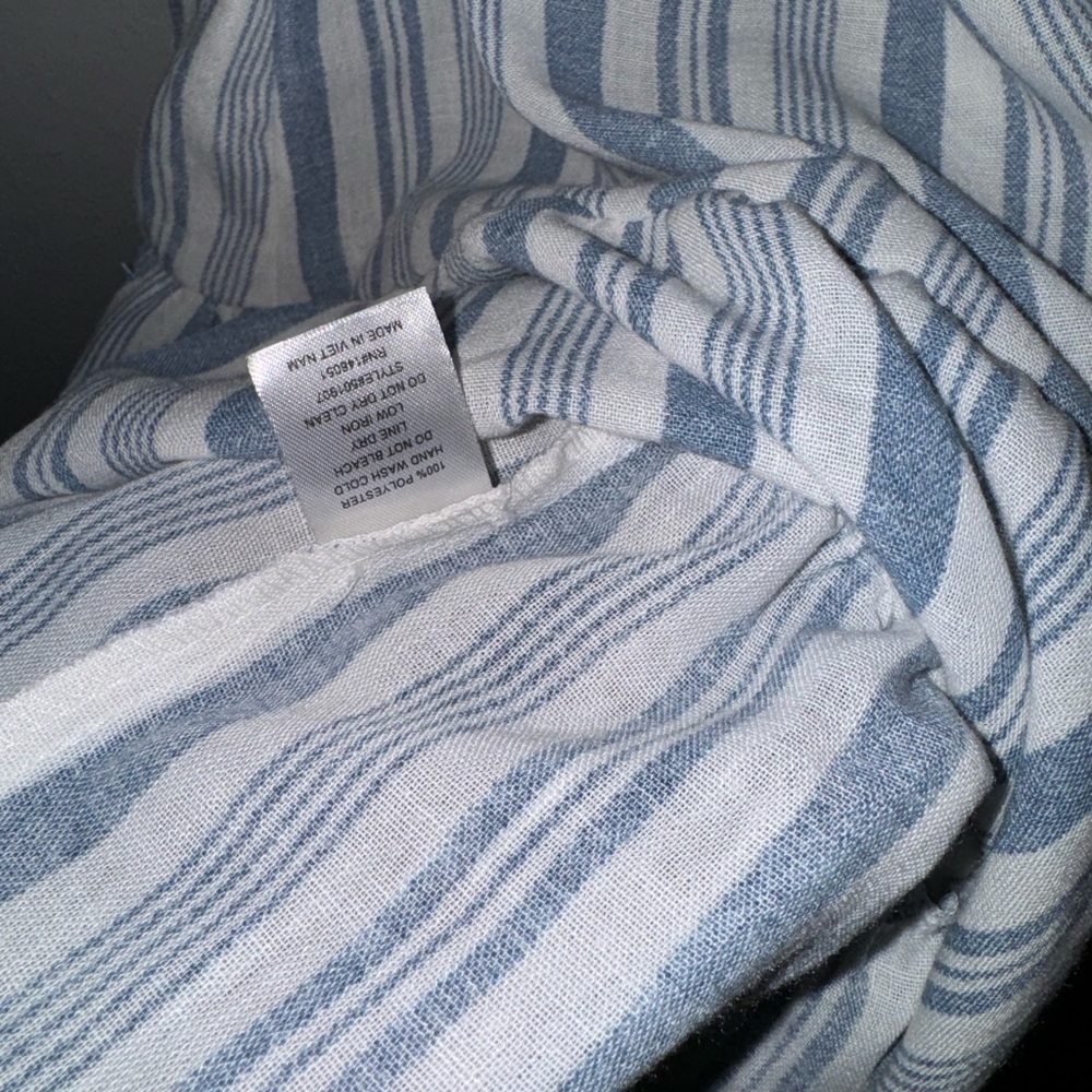 Monteau Los Angles Size Small, Blue and White Stripe Dress - Picture 6 of 6